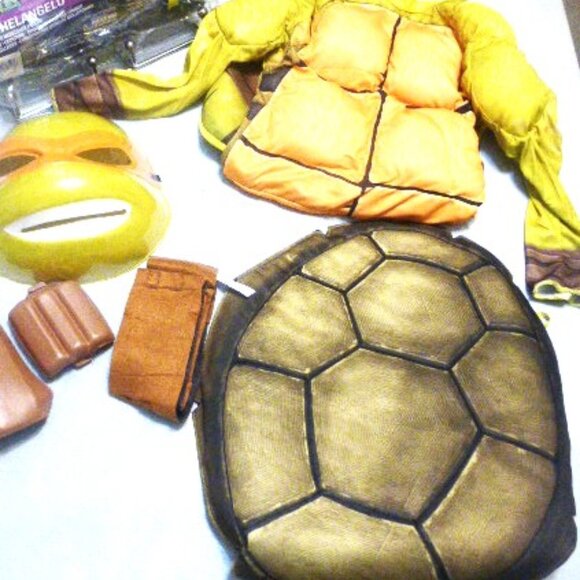 TMNT Halloween COSTUME Size S Teenage Mutant Ninja Turtle Michelangelo Costume - Picture 6 of 11